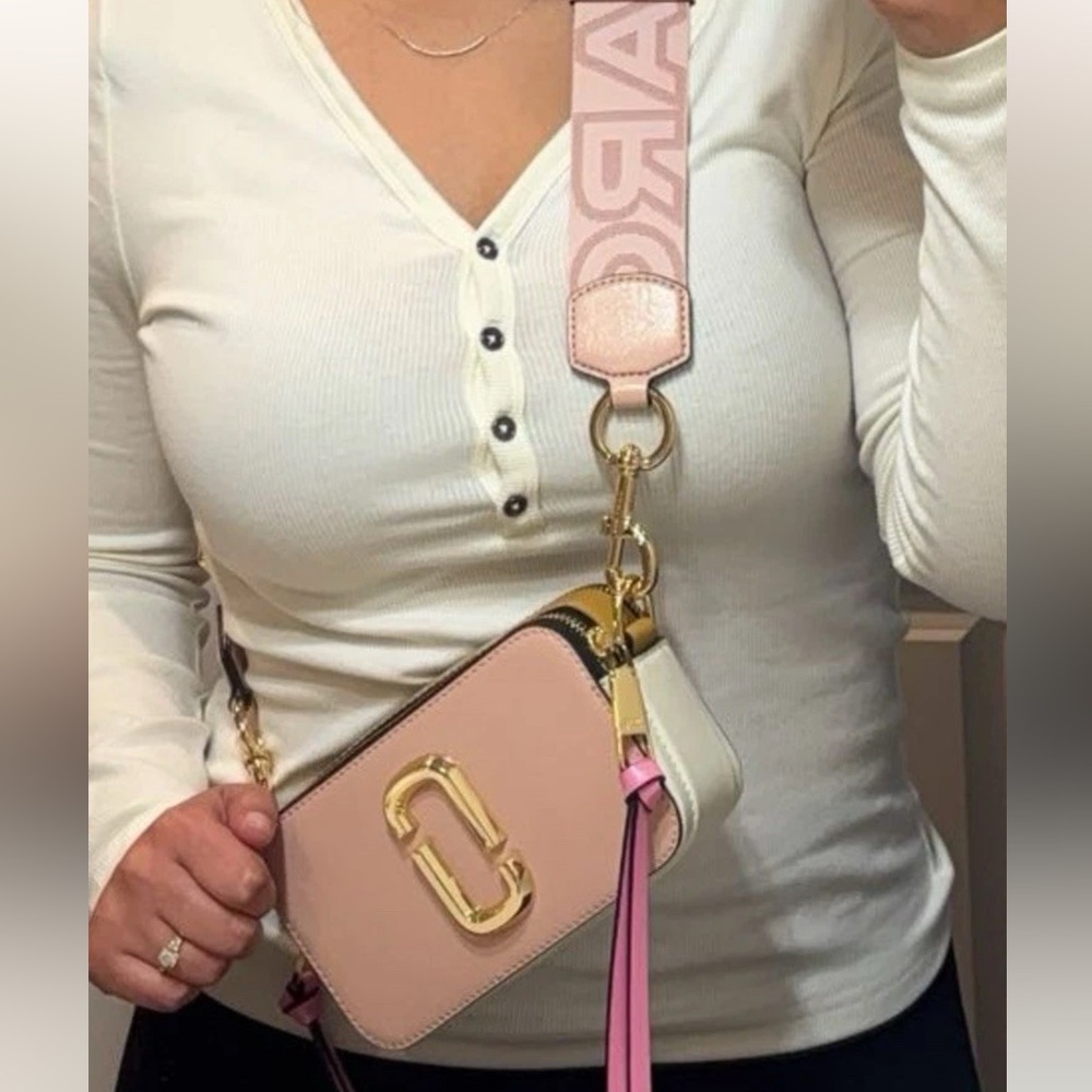 Marc Jacobs Pink and Gold Crossbody Bag
